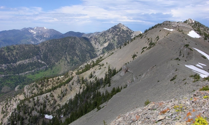 Bridger Range from the Top of Baldy Mountain