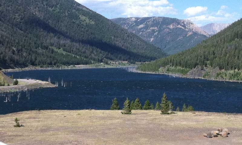 Quake Lake near West Yellowstone Montana