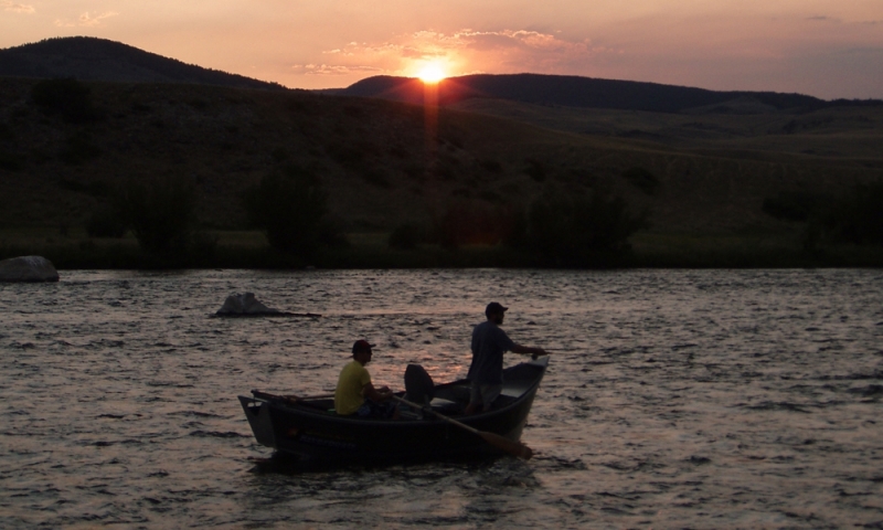 Madison River Montana Fishing Sunset