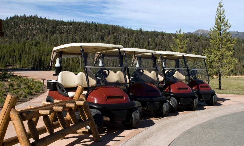 Golf Cart Golfing Montana